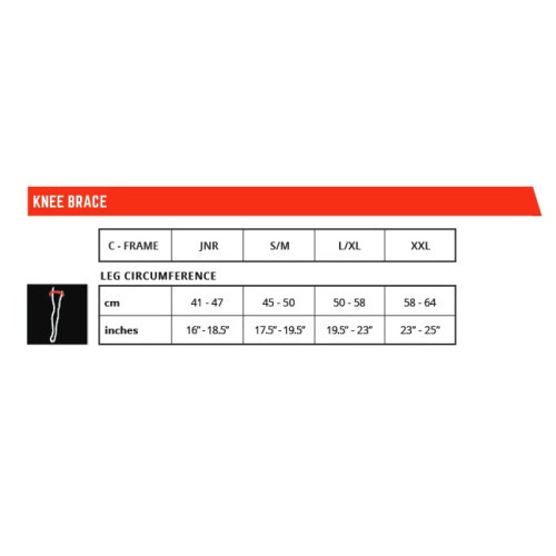 LEATT LEATT KNEE BRACE C-FRAME PRO CARBON BLACK/RED