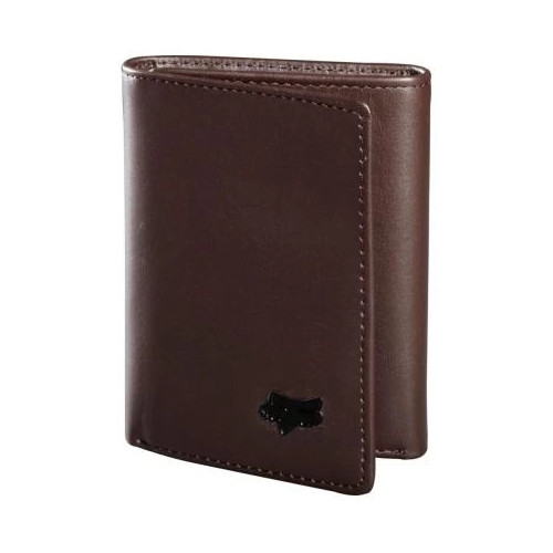 FOX TRIFOLD LEATHER WALLET [BRN]