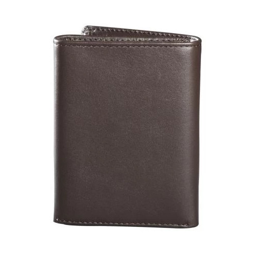 FOX TRIFOLD LEATHER WALLET [BRN]