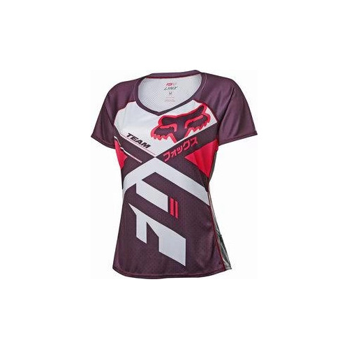 FOX JERSEY WOMENS LYNX SS PLUM