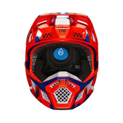 FOX V3 IDOL HELMET, ECE [ORG/BLU]