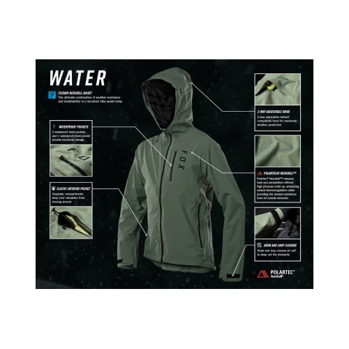FOX FLEXAIR NEOSHELL® WATER JACKET [BLK]