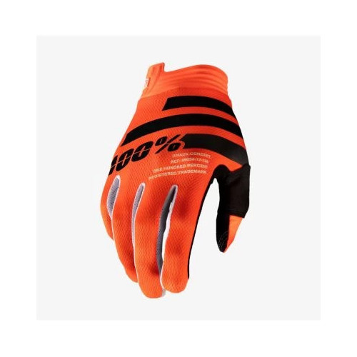 100% iTRACK Orange/Black Gloves 2