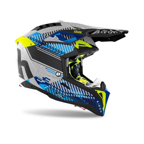 AIROH AVIATOR 3 WAVE SILVER GLOSS CHROME 2021