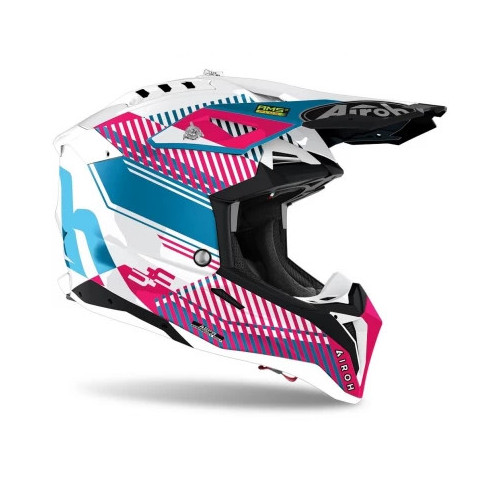 AIROH AIROH AVIATOR 3 WAVE PINK GLOSS CHROME 2021