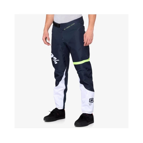 100% R-CORE Pants Dark Blue/Yellow