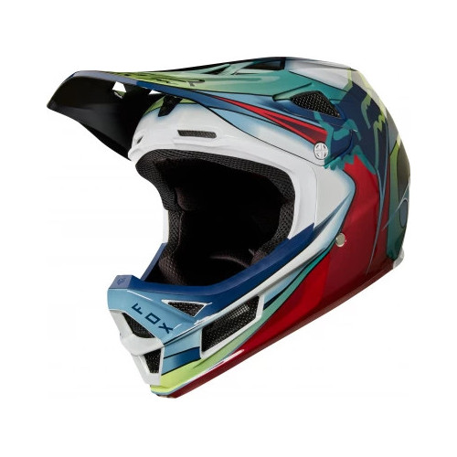FOX RPC KUSTM HELMET [WHT/RD/BLK]