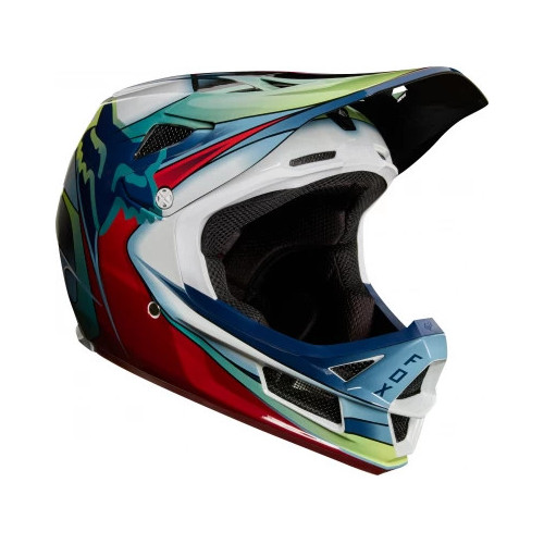 FOX RPC KUSTM HELMET [WHT/RD/BLK]