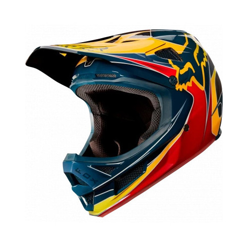 FOX RPC KUSTM HELMET [RD/YLW]