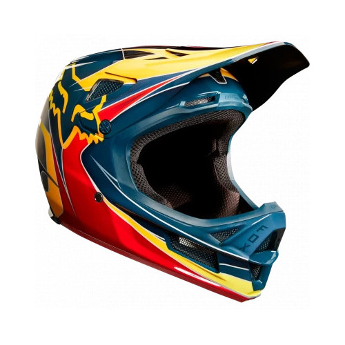 FOX RPC KUSTM HELMET [RD/YLW]