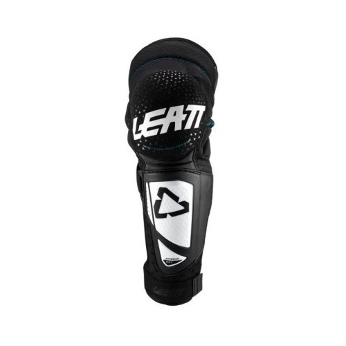 LEATT KNEE & SHIN GUARD 3DF HYBRID EXT WHT/BLACK