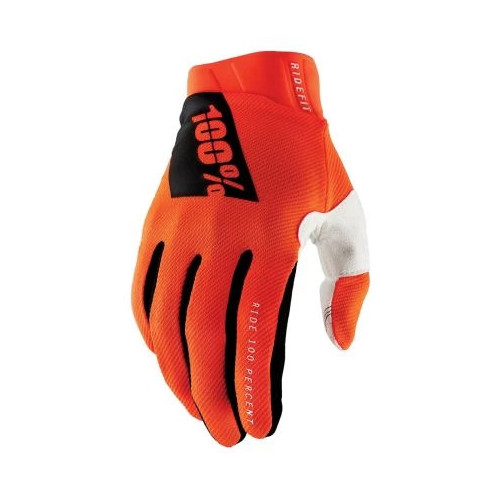 100% Ridefit Gloves Fluo Orange