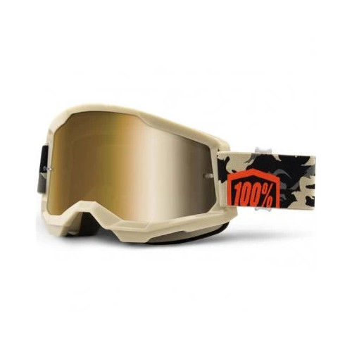 100% STRATA 2 Goggle Kombat True Gold Lens