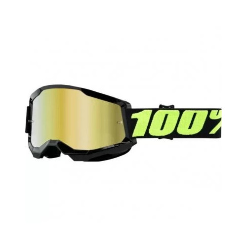 100% STRATA 2 Goggle Upsol Mirror Gold Lens