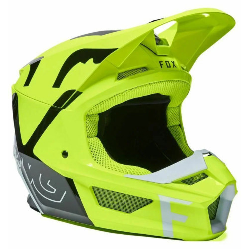 FOX V1 SKEW HELMET, ECE [FLO YLW]