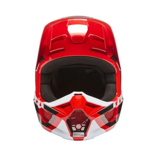 FOX V1 LUX HELMET, ECE [FLO RED] 2