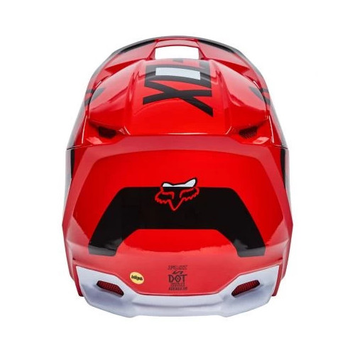 FOX V1 LUX HELMET, ECE [FLO RED]
