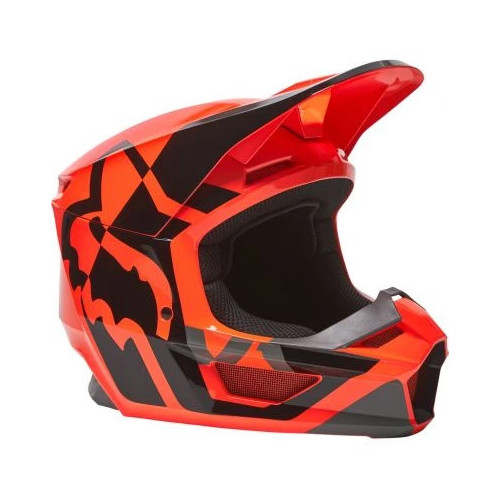 FOX V1 LUX HELMET, ECE [FLO ORG]