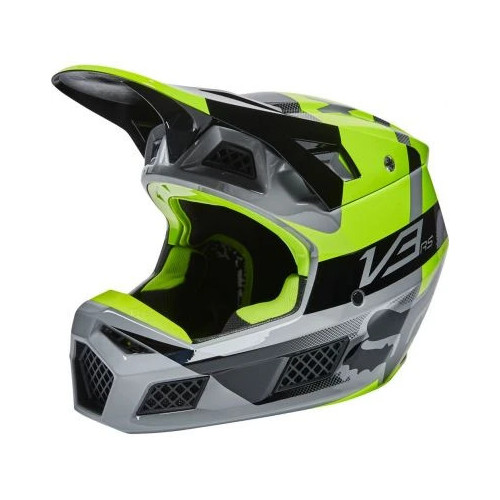 FOX V3 RS RIET HELMET, ECE [FLO YLW]