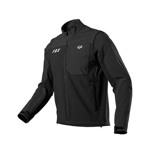 FOX LEGION SOFTSHELL JACKET BLACK [BLK/SLV]