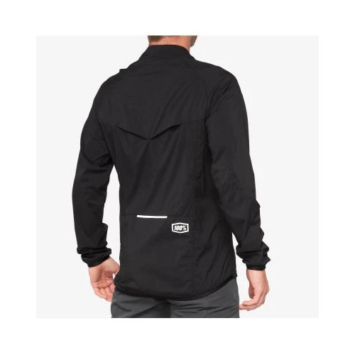 100% CORRIDOR Stretch Windbreaker Black
