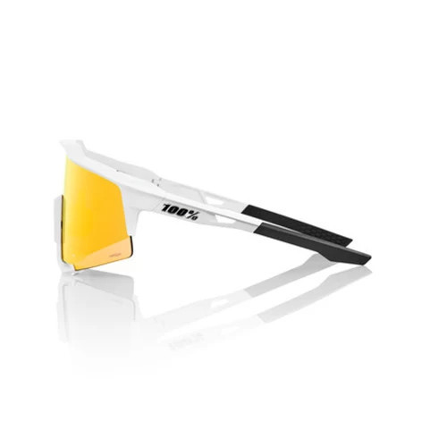 100% Speedcraft Baseball Sunglasses Soft Tact Off White w/ HiPER Red Lens