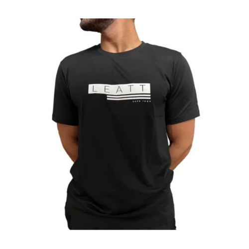 LEATT T-Shirt Leatt Black/White Logo