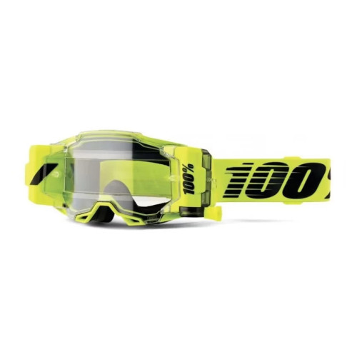 100% ARMEGA Forecast Goggle Nuclear Citrus Clear Lens