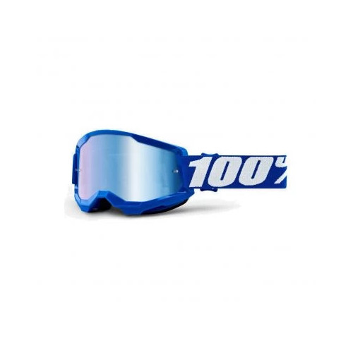 100% STRATA 2 Goggle Blue Mirror Blue Lens