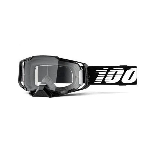 100% ARMEGA Goggle Black Clear Lens