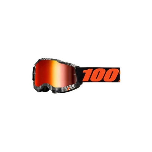 100% OCHELARI 100% ACCURI 2 Goggle Geospace Mirror Red Lens