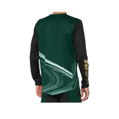 100% R-CORE-X LE Long Sleeve Jersey Forest Green 2