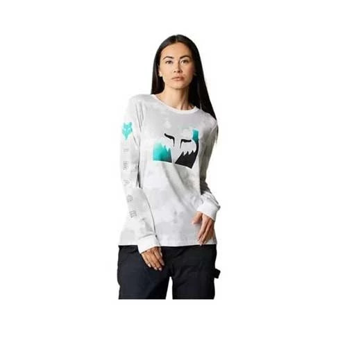 FOX DETONATE LS TEE [WHT/GRY]