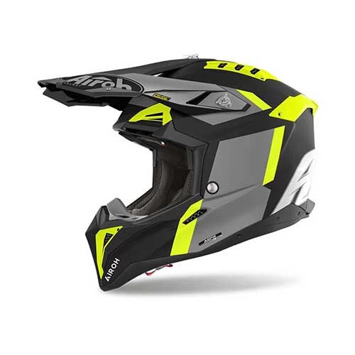 AIROH CASCA AVIATOR 3 GLORY YELLOW MATT 2