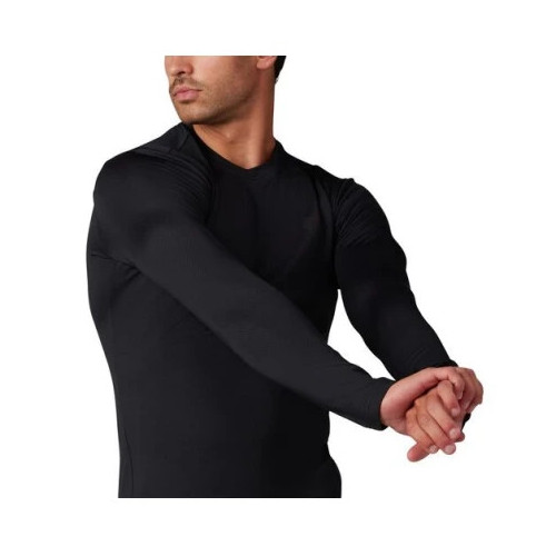 FOX MTB TECBASE FIRE LS SHIRT [BLK]