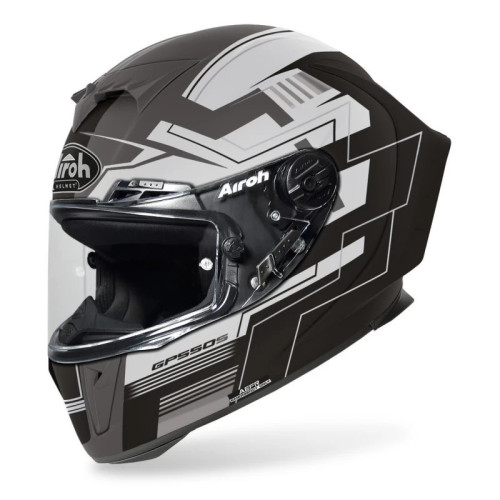 AIROH CASCA GP550 S CHALLENGE BLACK MATT