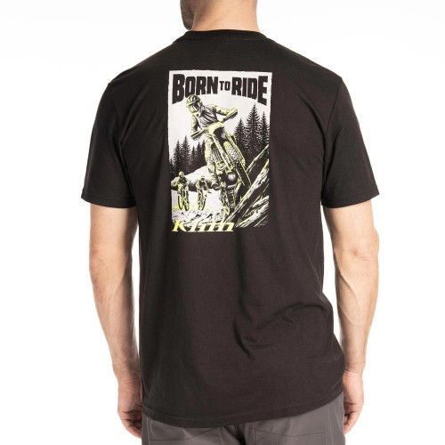 KLIM Saddle Mountain Tri-blend Tee Black - Hi-Vis