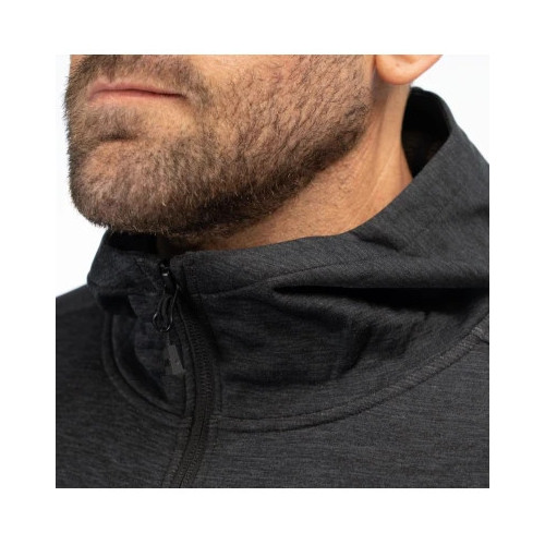 KLIM Echo Wool Fleece Hoodie Black 2