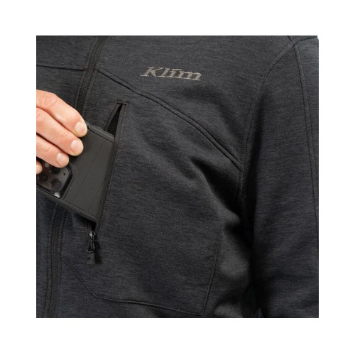 KLIM Echo Wool Fleece Hoodie Black