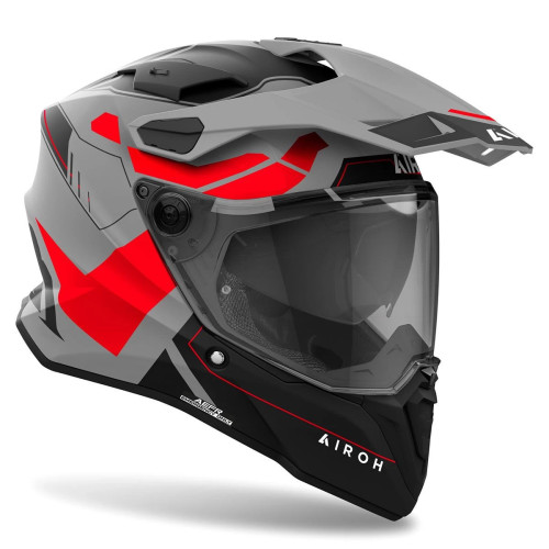 AIROH COMMANDER 2 REVEAL RED FLUO MATT 2