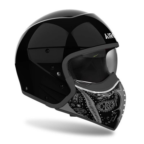 AIROH J 110 PAESLY BLACK GLOSS