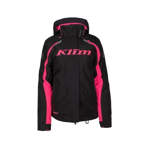 KLIM Flare Jacket Black - Knockout Pink 2