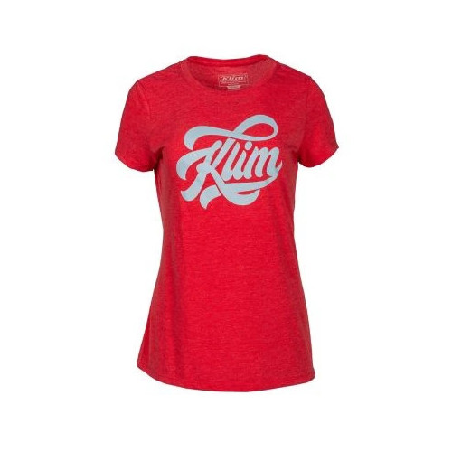 KLIM Script SS T Classic Red - Crystal Blue