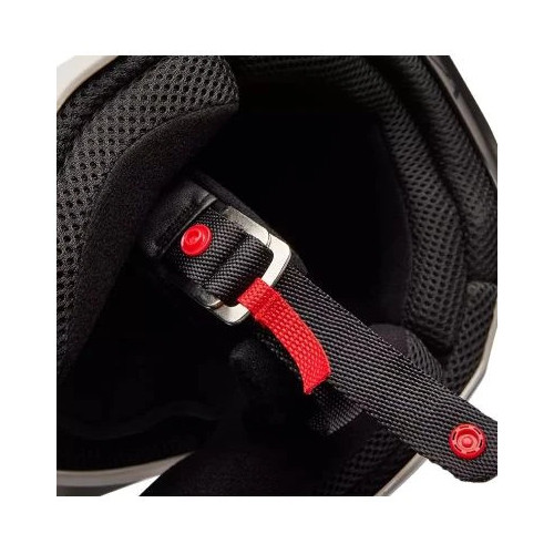 FOX YTH V1 GOAT STRAFER HELMET [BLK]
