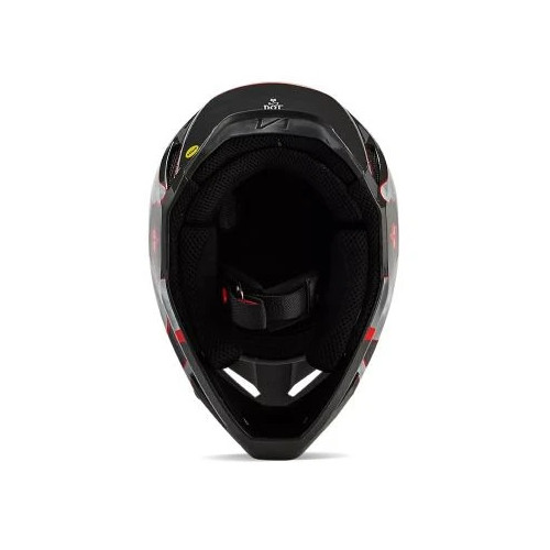FOX YTH V1 ATLAS HELMET [GRY/RD]