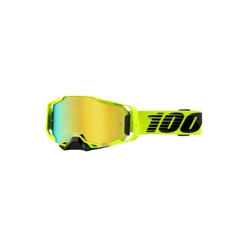100% OCHELARI 100% ARMEGA Goggle Nuclear Citrus - Gold Mirror Lens