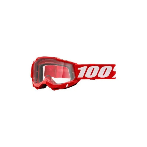 100% OCHELARI 100% ACCURI 2 Red Clear Lens