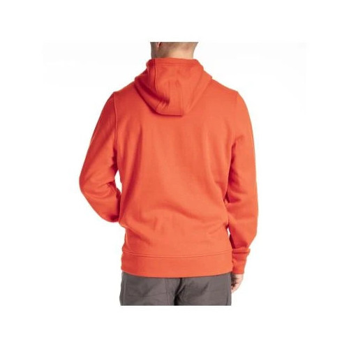 KLIM Checkered Banner Pullover Hoodie Fiery Red - Dress Blues
