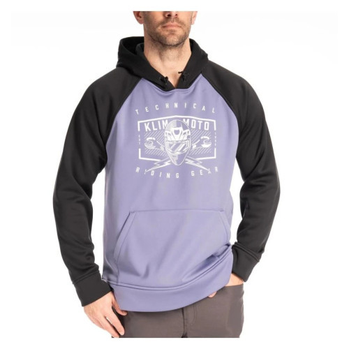 KLIM Petrol Pullover Hoodie Purple Smoke - Black