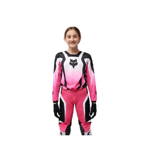 Bluze - FOX YTH GIRLS 180 LEAN JERSEY [BLK/PNK]